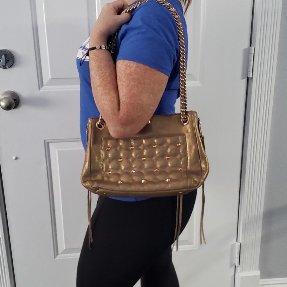 Rebecca Minkoff Copper Studded Affair Swing Bag - Picture 14 of 16